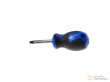 Destornillador plano mango bimateria, 6 x 38 mm. punta reforzada