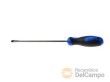 Destornillador plano mango bimateria, 6 x 150 mm. punta reforzada