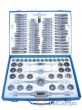 Estuche metalico de 110 pcs machos y terrajas (ø m2 x 0.4 - m18 x 1,5 mm.), *geko