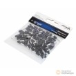Blister 100 casquillos de conexion aislados awg (1.5 mm2) negro
