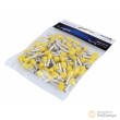 Blister 100 casquillos de conexion aislados awg (6.0 mm2) amarillo