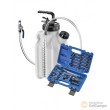 Extractor/dispensador neumático de 10 l. para liquido de transmisión automática + estuche de 13 adaptadores para grupo vag - mercedes - ford