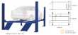 Elevador de 4 columnas de 4.5 tn. - 380 v. - 2.2 kw - 3 hp incluye gato central de elevacion 2 tn