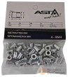 Blister 50 tuercas remachables acero/carbono ø m4