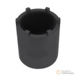 Vaso largo 1/2" de 6 almenas para sustitución tuercas de ruedas gemelas de eje trasero de mercedes.benz sprinter