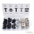 Estuche 60 clips / grapas para sujeccion de cubierta de la bandeja inferior del motor