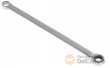 Llave estrella plana doble (fija + carraca 72 d.), 16 x 390 mm.