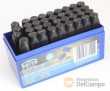 Estuche estampador de letras , numeros y simbolos, 36 pcs, 10 mm