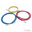 Blister de 3 mangueras para compresimetro de aire acondicionado (amarilla - azul - roja)