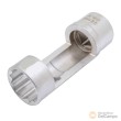 Vaso largo 1/2" bihex. con ventana 22 x 81,5 mm para sustitución de tuerca de fijación de amortiguadores del grupo vag.