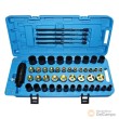 Estuche 63 utiles para sustitución de cojinetes y silentblocks / bujes de dirección ( ø 26 x 18 - 68 x 60 mm), hidraúlico para coches y vehículo industrial