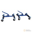 Juego de 2 transportadores hidraulico de vehículos, 567 kg/ud. (rango de ajuste 300-550 mm - ancho máx. rueda 300 mm) ruedas de nylon