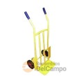 Carretilla de transporte de mano maciza, 300 kgs, base de plataforma 400 x 200 mm