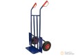 Carretilla de transporte de mano neumatica, 300 kgs, base de plataforma 400 x 200 mm