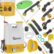 Pulverizador de mochila , recargable a bateria, 16 l. + 18 accesorios (amarilla)