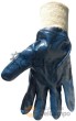 Paquete 12 pares de guantes nylon recubierto de nitrilo ligero azul, talla 10