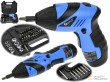 Estuche minidestornillador electrico con bateria recargable li-ion 3.6v. 1300 mah. + 44 accesorios