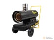 Calefactor indirecto industrial de queroseno/diesel/aceite, 25 kw./ 230 v./motor 100 w.