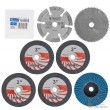 Bliater de 7 discos para mini amoladora angular inalámbrica sin escobillas de ø 76 mm,.
