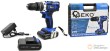 Estuche taladro percutor/ atornillador 21 v.recargable electronico de 2 velocidades con portabrocas ø 10 mm + cargador + 2 baterias li-ion 21v - 2 ah + 2 puntas atornillar reversibles plana y phillips