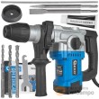 Estuche de taladro percutor 4j.sds plus, 230v. / 1.010 w. + 5 brocas y punteros sds plus