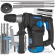 Estuche de taladro percutor 6j.sds plus, 230v. / 1.500 w. + 5 brocas y punteros sds plus