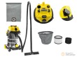 Aspirador industrial 230 v./ 50 hz. / 2.000 w máx. de 25 l. solo para polvo - 2 potencias - ip44 - carcasa de acero inoxidable