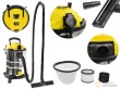 Aspirador industrial 230 v./ 50 hz. de 25 l. para polvo y agua - 2 potencias - ip44 - carcasa de acero inoxidable