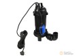 Bomba sumergible para extracción de aguas residuales con wqd10-8-0.55 (sistema de triturado de impurezas) con interruptor flotante, acabado niquelado