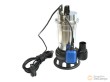 Bomba sumergible para extracción de aguas residuales con wqd10-8-0.55 (sistema de triturado de impurezas) con interruptor flotante, acabado niquelado