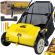 Barredora de césped manual para césped y hojas de 53 cm