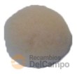 Blister de 6 boinas de lana con velcro para pulidora de faros, 75 mm.