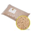 Saco 25 kgs de granulado de cáscara de nuez / agente de chorro suave b (450-800 micras)
