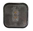 Piloto led de posicion delantera en blanco con catadioptrico homologado 12/24v