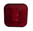 Piloto led de posicion trasera en rojo con catadioptrico homologado 12/24v