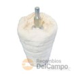 Cilindro de pulido 50 mm., vastago de 6 mm., punta cónica 30 mm.