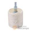 Cilindro de pulido 50 mm., vastago de 6 mm., algodón suave