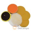 Blister de 6 accesorios para lijado y pulido, ø 125 mm., vastago ø 6 mm.