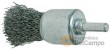 Cepillo tipo brocha ø 24 mm.de acero ondulado, con cerdas de acero elástico inoxidable de ø 0,3 mm.