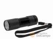 Linterna de 9 led's de luz ultravioleta - 30 lumens - 3 pilas aaa no incluidas- largo 90 mm.
