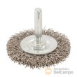 Cepillo circular de acero inoxidable ø 50 mm., con cerdas de acero elástico inoxidable de ø 0,3 mm.