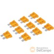 Blister 10 fusibles estandar de 5 a. *ato* para vehículos, tension max. 32v. c/c (color naranja)