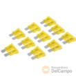Blister 10 fusibles estandar de 20 a. *ato* para vehículos, tension max. 32v. c/c (color amarillo)
