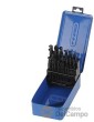 Estuche 25 brocas métricas de acero rápido reforzado (hss-r) 4341- din338 - punta en 118º (ø 1 - 13 mm.)