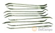 Blister 10 limas de doble codillo diamantadas, 180 mm