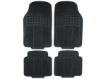 Alfombras de pvc negras, 4 piezas, 4 kg