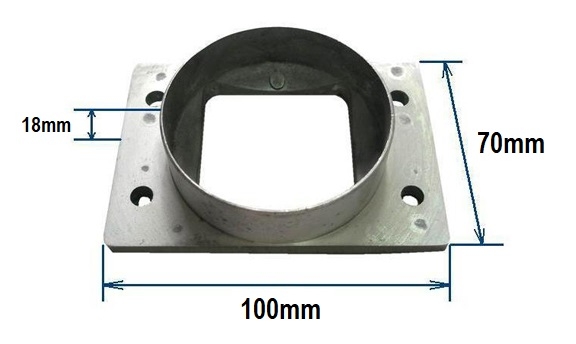 Adaptador para filtros tipo bosch, 7x10x2 cm