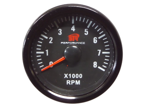 Reloj tacómetro 8000 rpm gasolina black