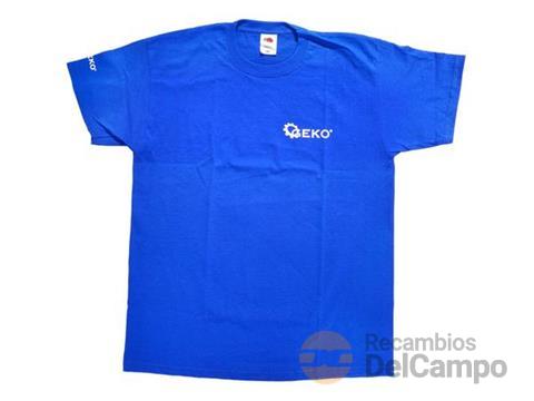 Camiseta manga corta azul geko , talla l