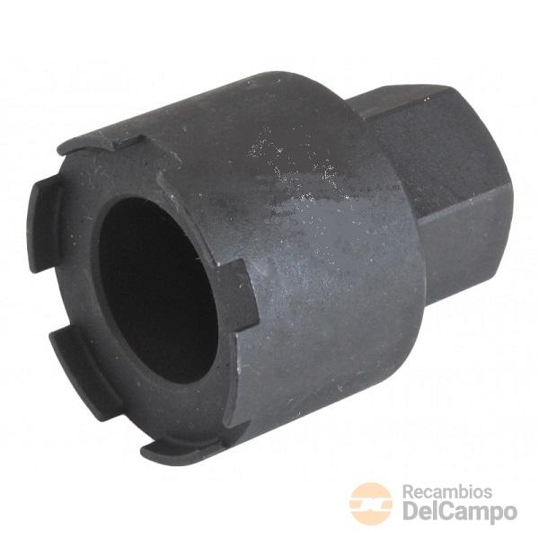 Vaso 1/2" (hex. 24 mm) de 6 almenas ext. para sustitución de válvula solenoide de regulación de presión de aceite en motores diesel mercedes benz m651